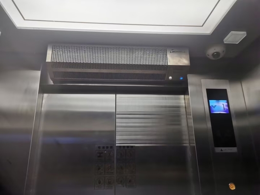 Edelstahllift Lüftung Luftschleier mit Körper Induktion Auto Ein / Ausschalten 32 Zoll