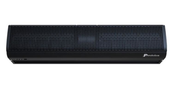 Kompakte schwarze Luftschleier 0,9m bis 2m mit Fernbedienung 220-240V