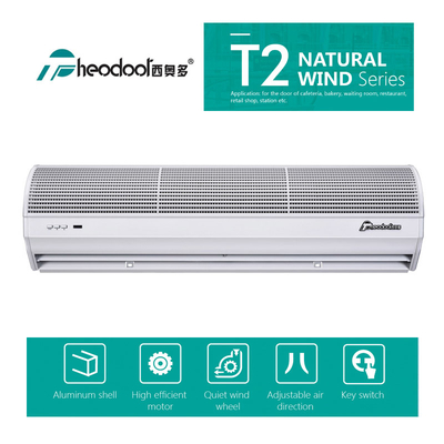 230V Aluminium Luftschleier 2000 m³/h mit Fernbedienung