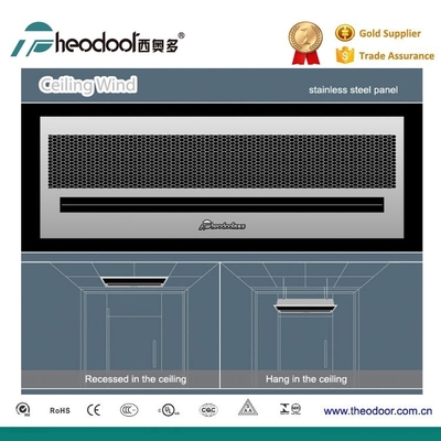 230V Decken-Einbau-Luftschleier 0,9 m bis 1,8 m mit Fernbedienung