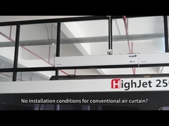 2025 Stehende Art Vertikalluftvorhänge für gewerbliche Glastüren Hotel Einkaufszentrum H2-5m